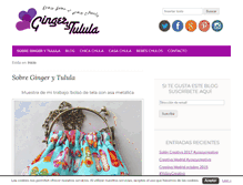 Tablet Screenshot of gingerytulula.com